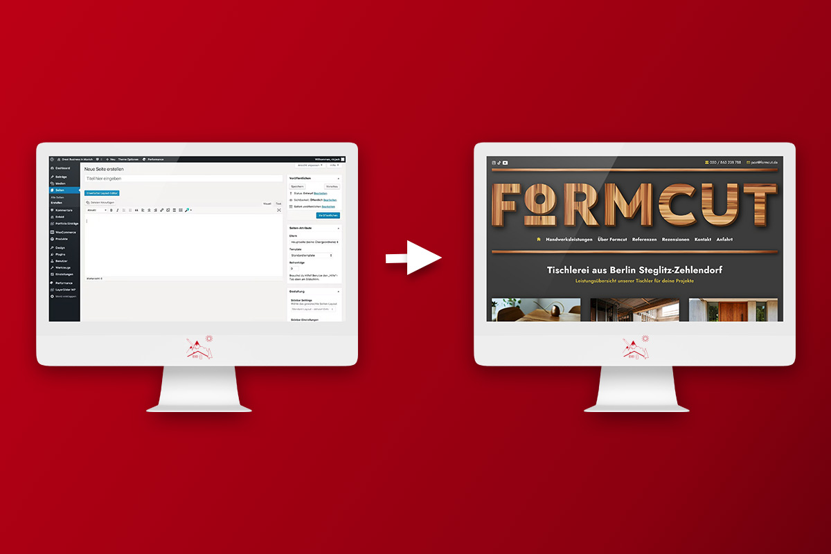 Bildcollage für Headless CMS-Systeme der Online Marketing Agentur aus München