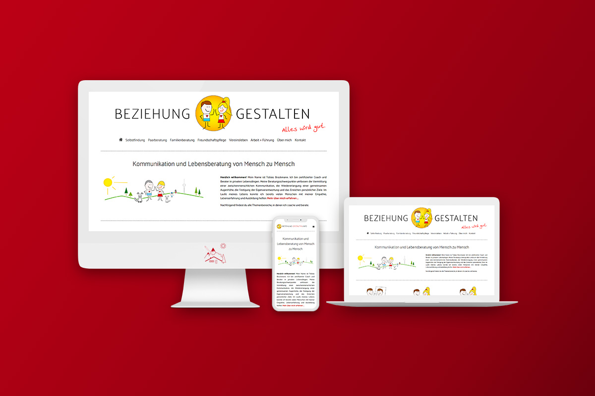 Bildcollage für das Webdesign der Online Marketing Agentur aus München